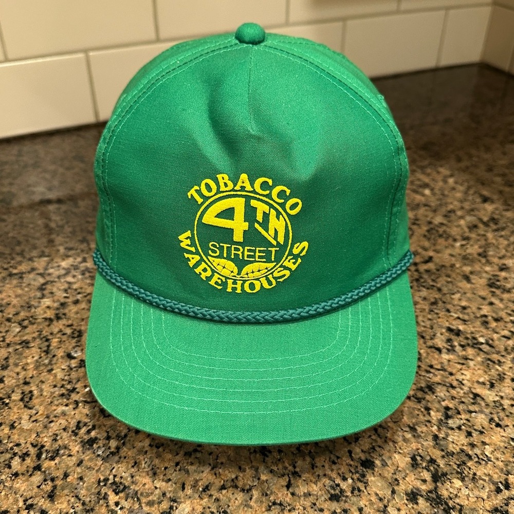 Vtg 4th Street Tobacco Warehouses Lexington Ky YA Headgear Trucker Hat Snapback